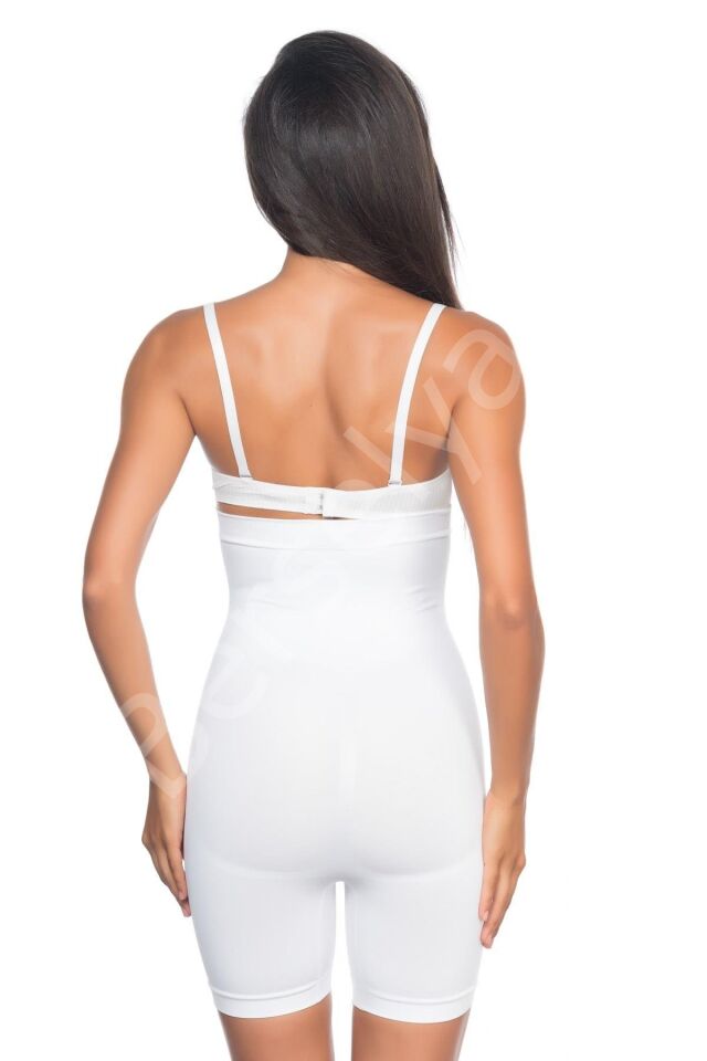 Beyaz Mı Emay 2007 Yüksek Bel Paçalı Korse