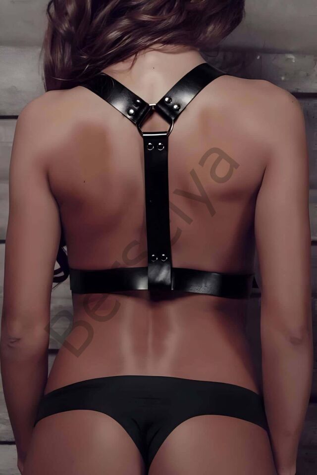 Deri Omuz Üzeri Kemer Şık Harness - Brf529