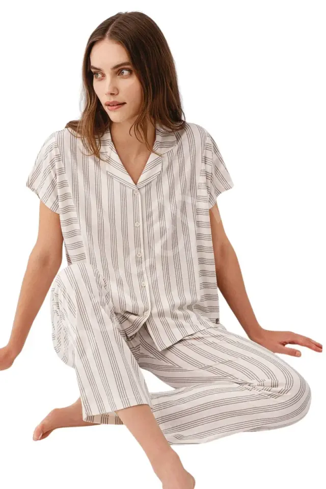 Gömlek Pijama Takım Kadın Pc9178-s