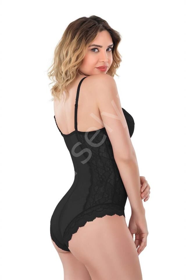 Siyah Emay 176 Dantelli Body