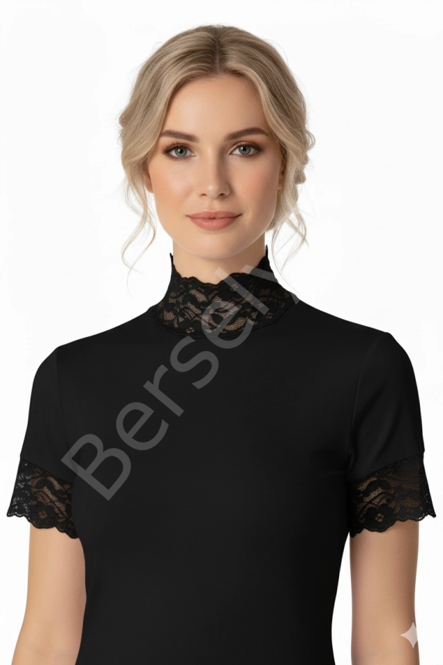 Şahinler Bayan Dantelli Yarım Kollu Atlet B629