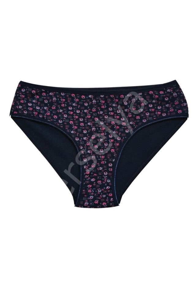 Pamuklu Geniş Kenarlı Likralı Desenli Bato Kadın Külot Desen 4