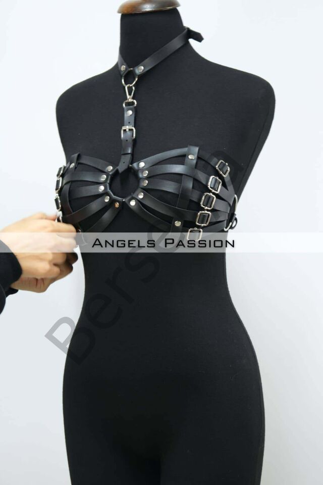 Deri Sütyen Fantazi Giyim - Brf224