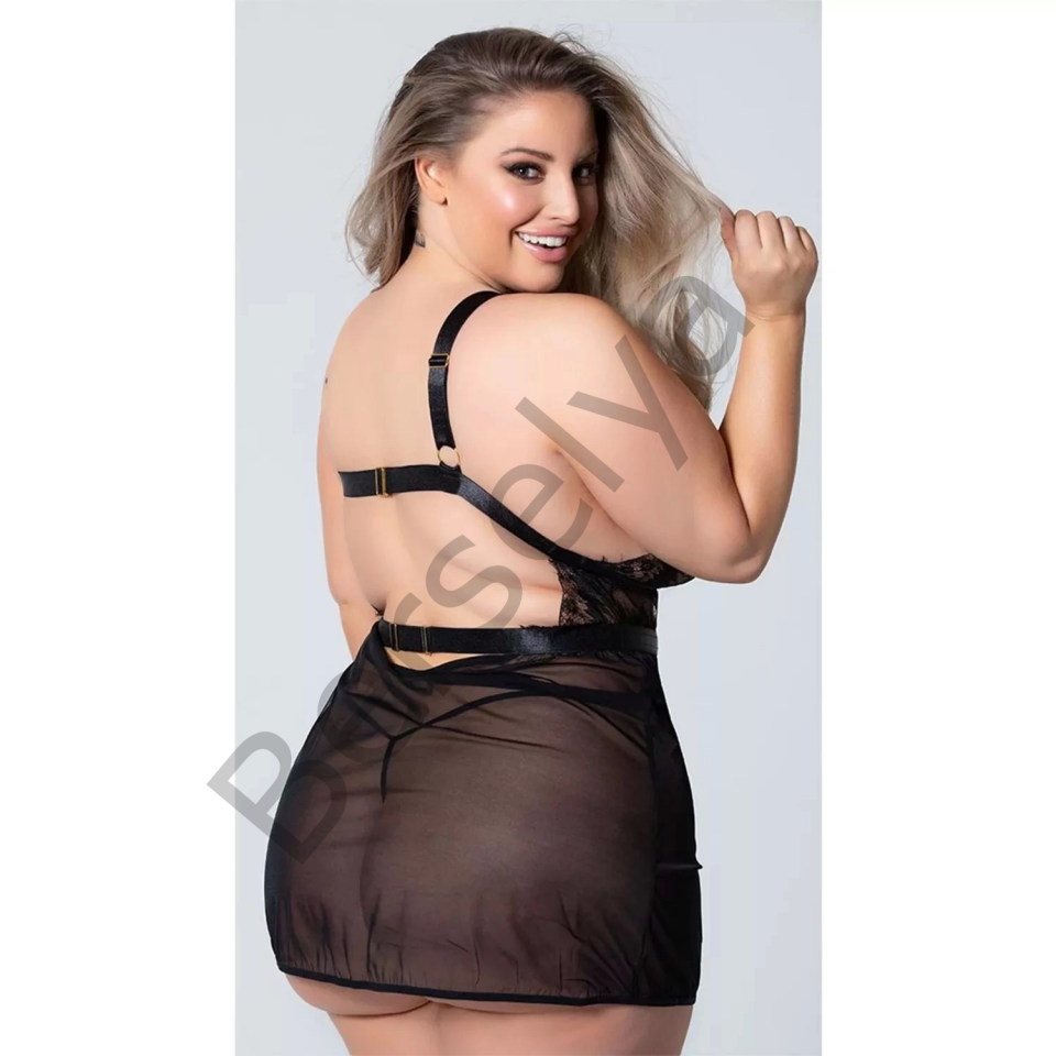 For Dreams 8302 Büyük Beden Fantezi Gecelik