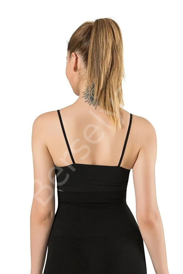 Kadın Ince Askılı Pedli Büstiyer Yarım Atleti Sütyen 3'lü Set..