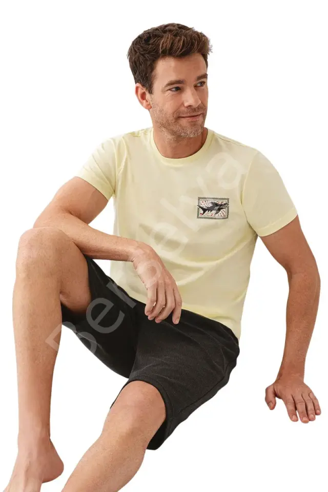 Erkek Pijama Şortlu Takım Ar3672