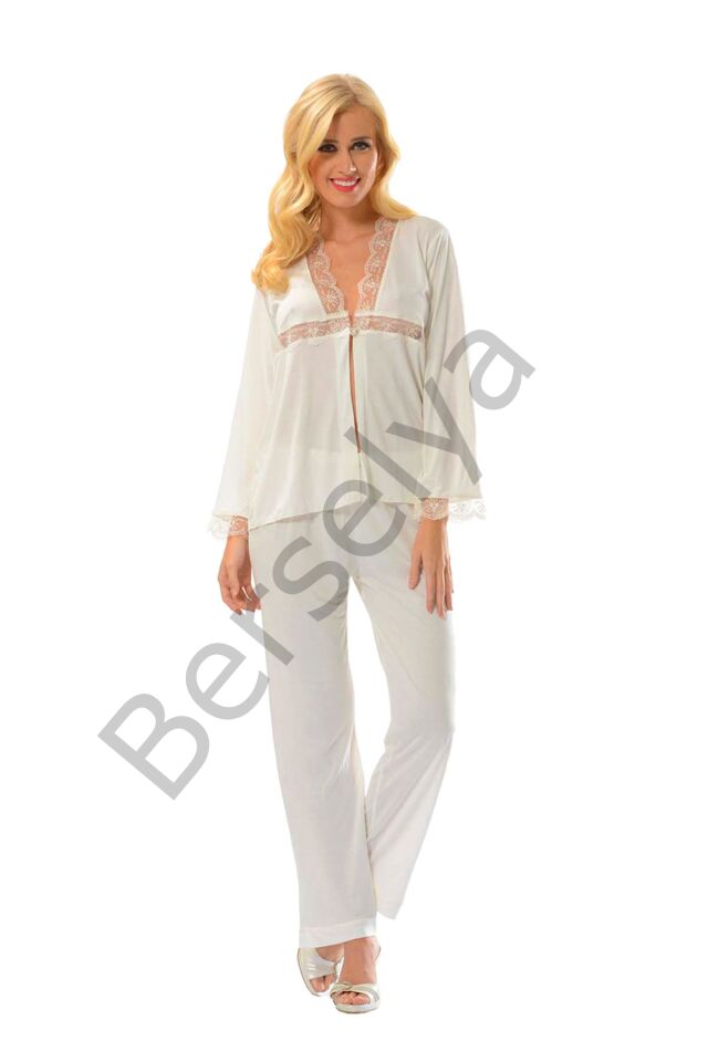 Ekru Penye Çeyizlik 6' Lı Set - 1510