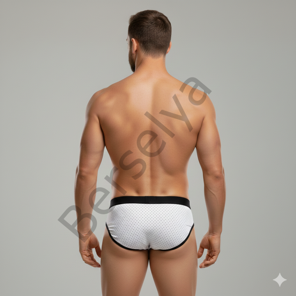 Erkek Beyaz File Slip İç Giyim