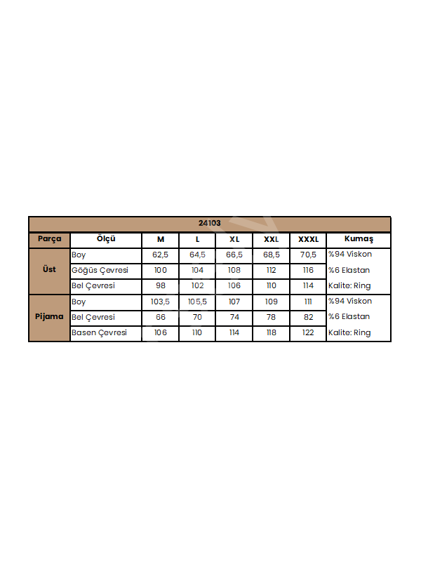Çiçek Ve Yaprak Desenli Ve Baskılı Pijama Takımı