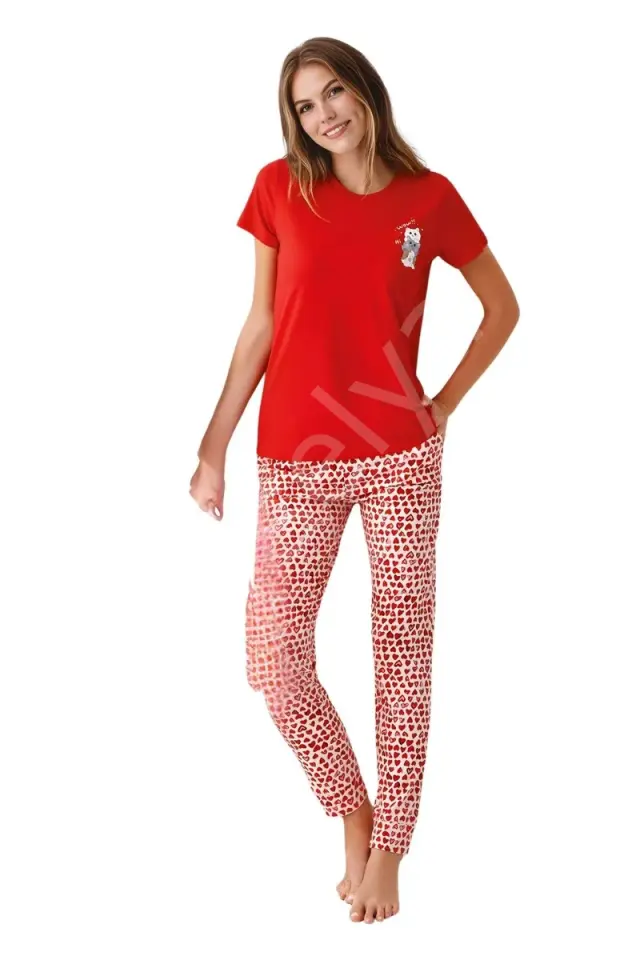 Anne-kız Seti Kadın İkili Pijama Takım Ar3581-s