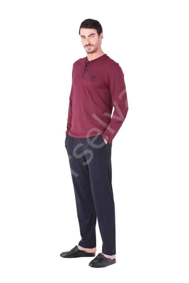 D's Damat 221001 Uzun Kol Pijama Takımı