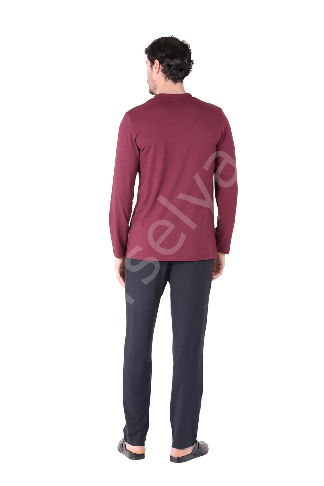 D's Damat 221001 Uzun Kol Pijama Takımı