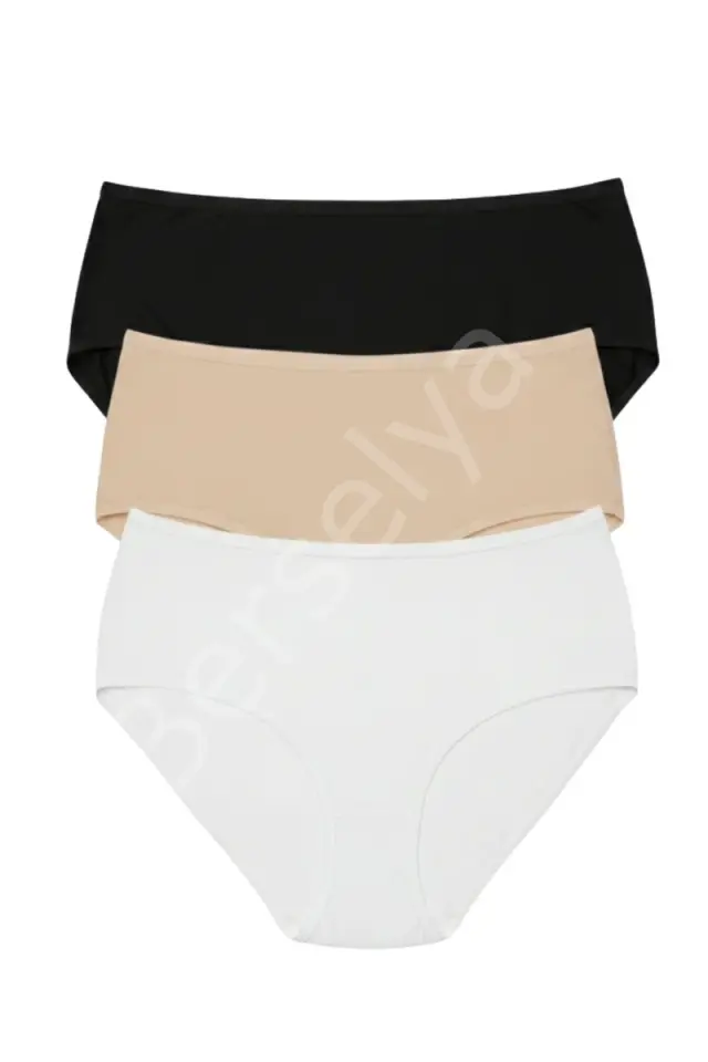 3lü Set Külot-siyah-beyaz-ten Dor2850