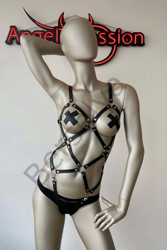 Cool Ve Şık Deri Harness Modelleri - Brf368
