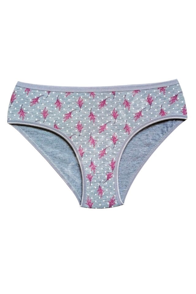 Pamuklu Geniş Kenarlı Likralı Desenli Bato Kadın Külot 10'lu paket