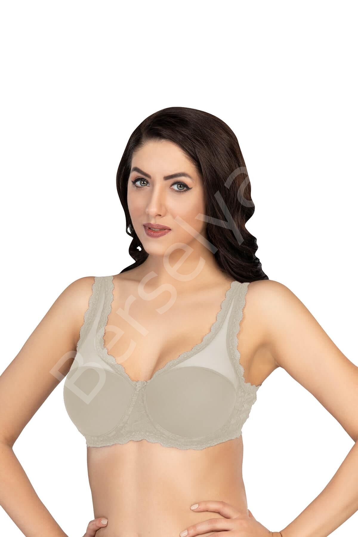 Ekru Mı Emay 172 D Pedli Dantelli Balenli Minimazer