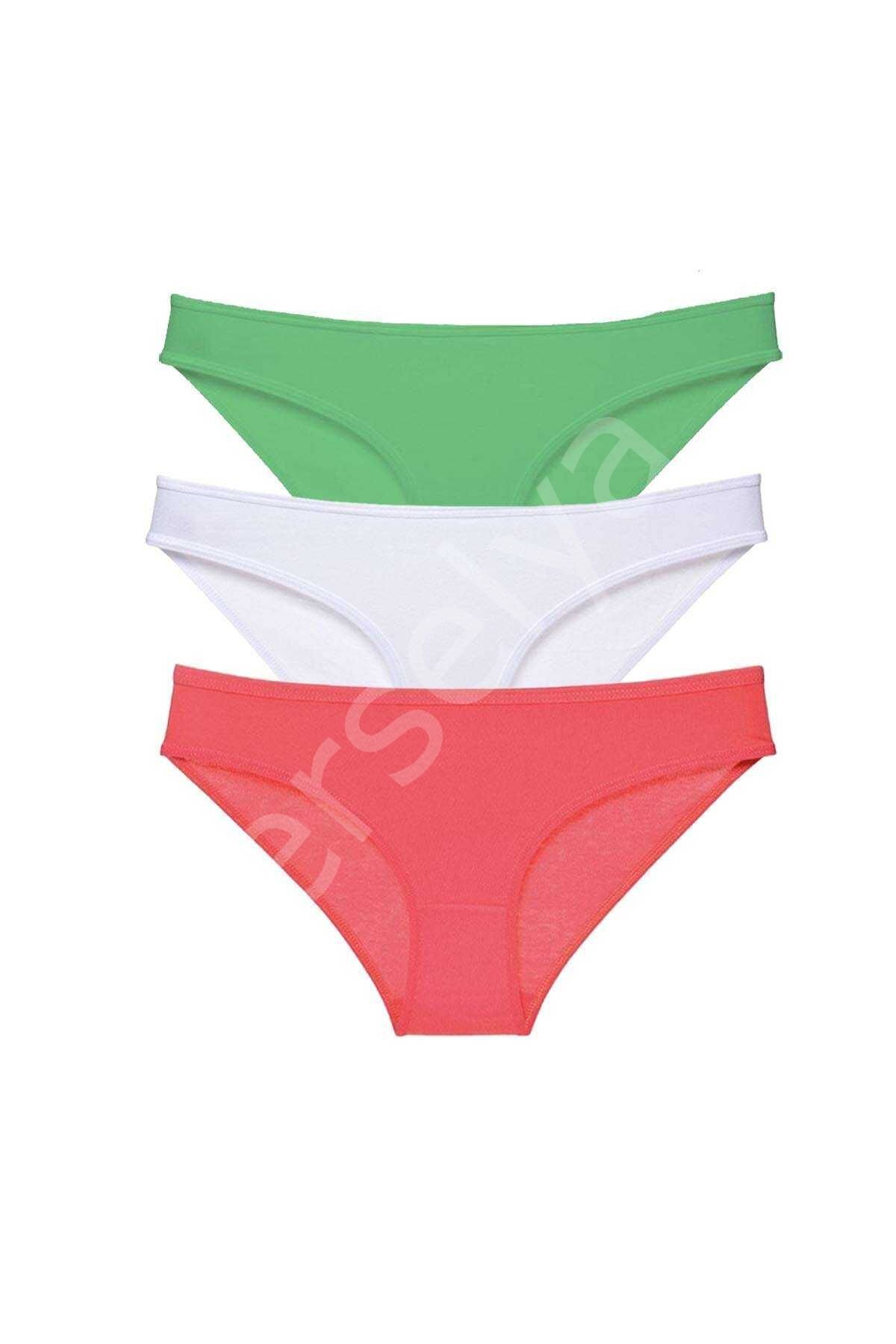 3 adet Süper Eko Set Likralı Kadın Slip Külot 546