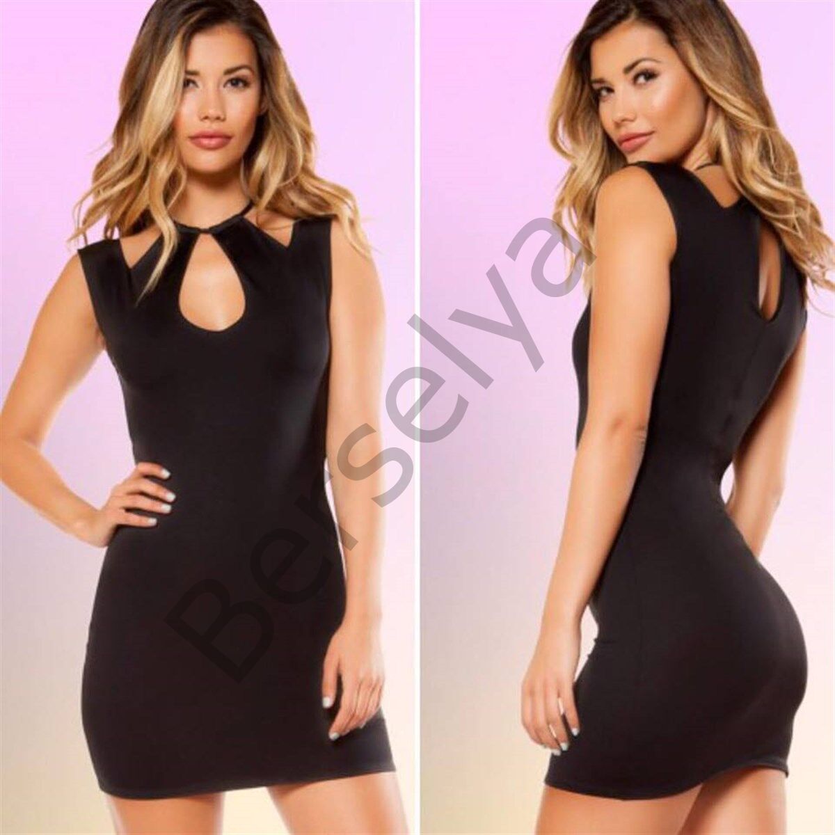 Özel Kesim Tasarım Mini Elbise