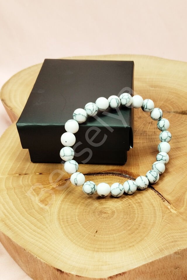 Havlit Doğal Taş Bileklik Kutulu