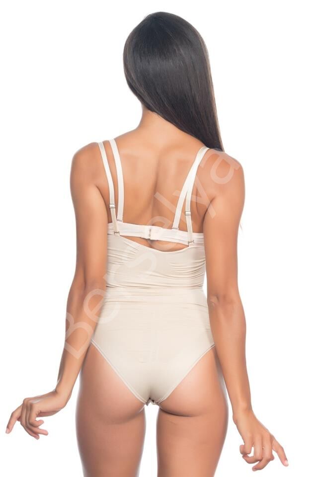 Ten Emay 2073 İnce Göğüsü Açık Desenli Body Korse