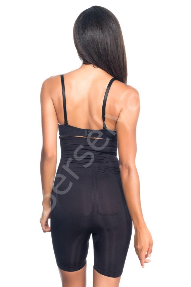 Siyah Mı Emay 2077 Yüksek Bel Desenli Paçalı Korse