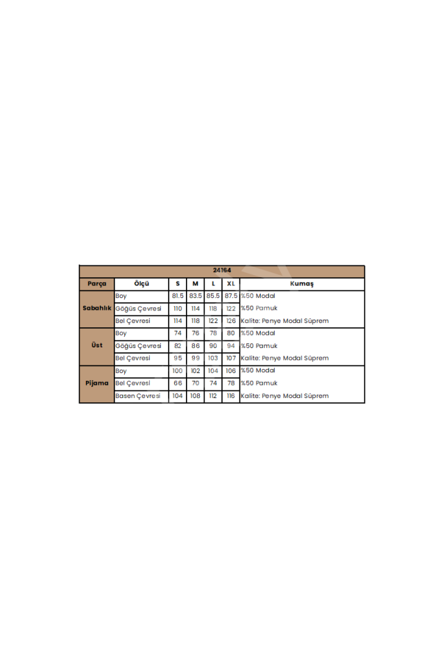Çiçek Ve Yaprak Desenli Dantelli Hamile Lohusa 3'lü Pijama Takımı