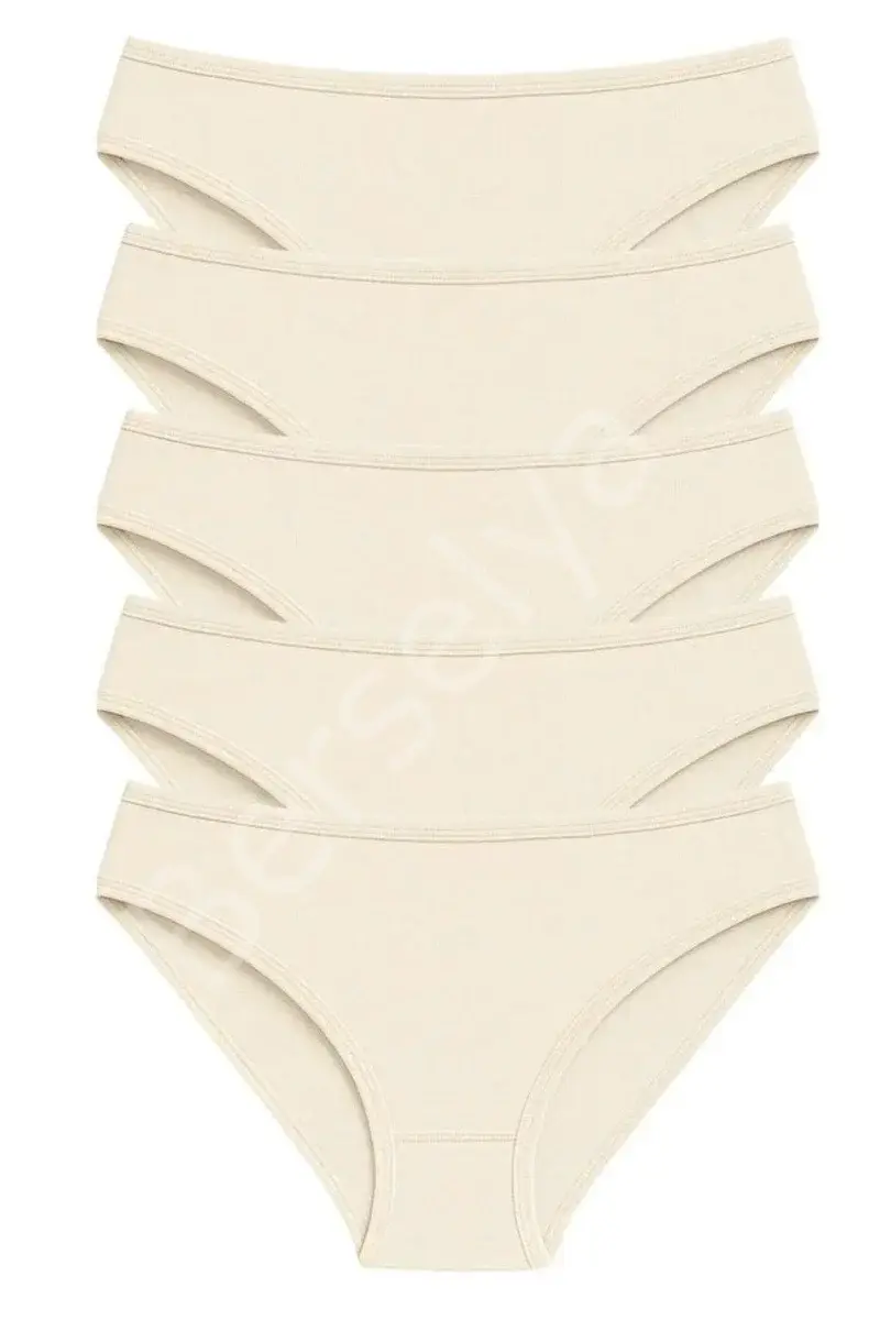 Pk40002 Pamuklu Basic Kadın Bikini Külot 5 Li Paket