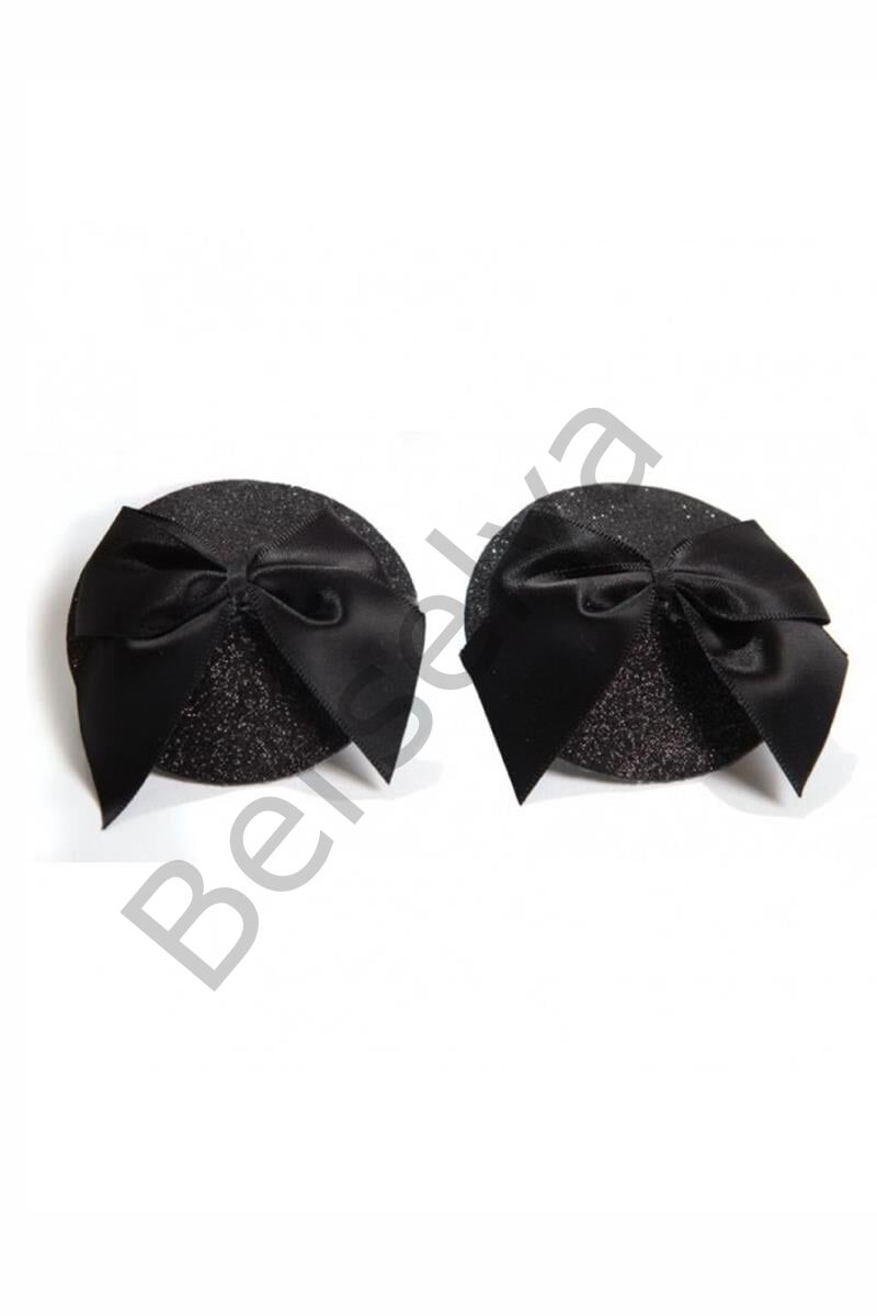 Siyah Fiyonklu Fantezi Göğüs Ucu Kapatıcı