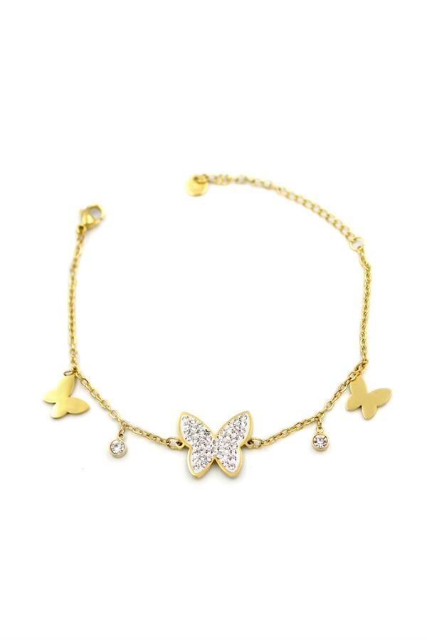 Kelebek Bileklik - Altın