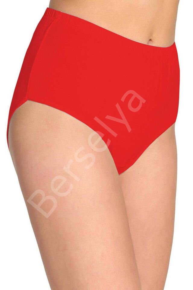 3 Adet Tutku Kadın Yüksek Bel Bato Kalın Lastik Külot S8