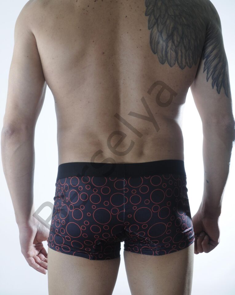 Erkek Daire Desenli Boxer