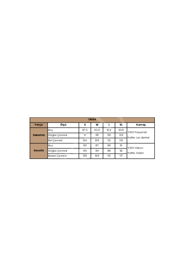 Dantelli Tüllü Ve Dekolteli Saten Sabahlık Takımı