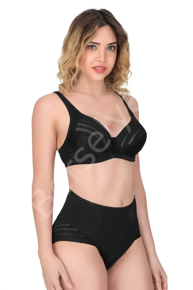 Siyah Emay 177 D Toparlayıcı Sütyen Takım