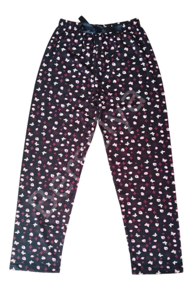 Beli Lastikli Mevsimlik Viskon Penye Pantolon Siyah