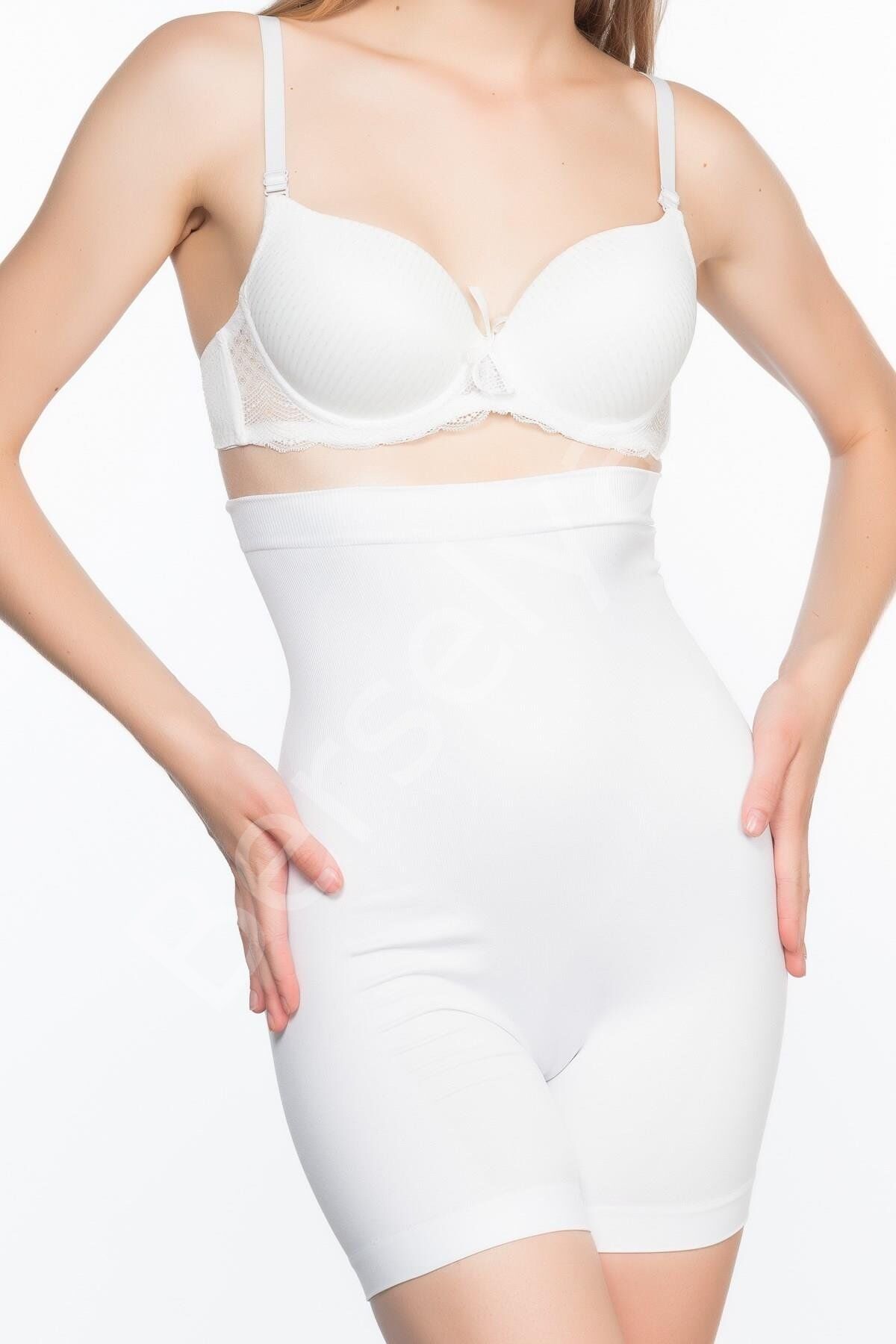 Beyaz Mı Emay 2063 Popo Açık Paçalı Korse