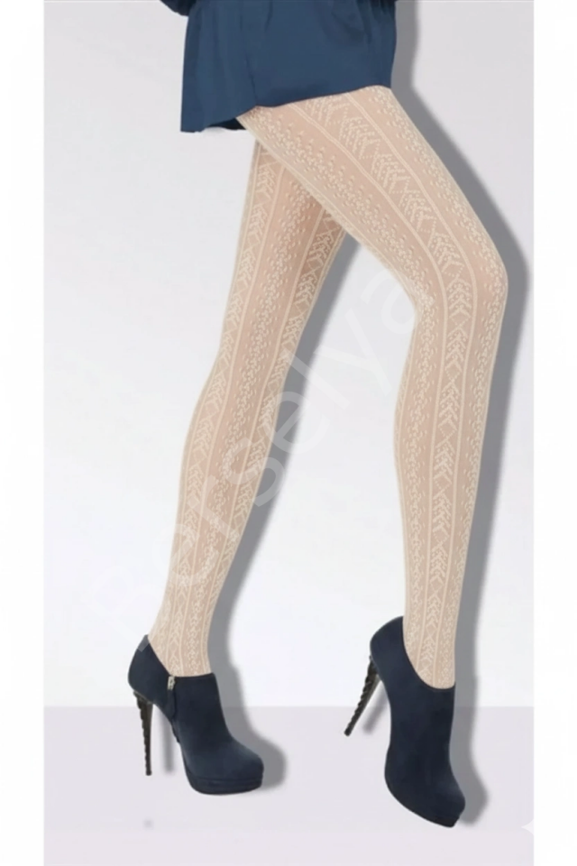 Daymod Kadın Amatista Micro File Desenli Külotlu Çorap