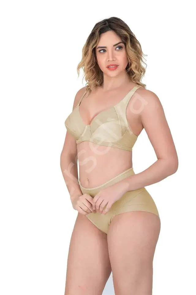 Ekru Emay 177 C Toparlayıcı Sütyen Takım