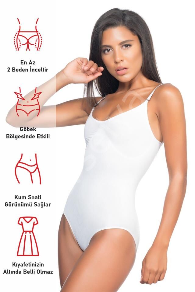Beyaz Emay 2072 İnce Body Korse