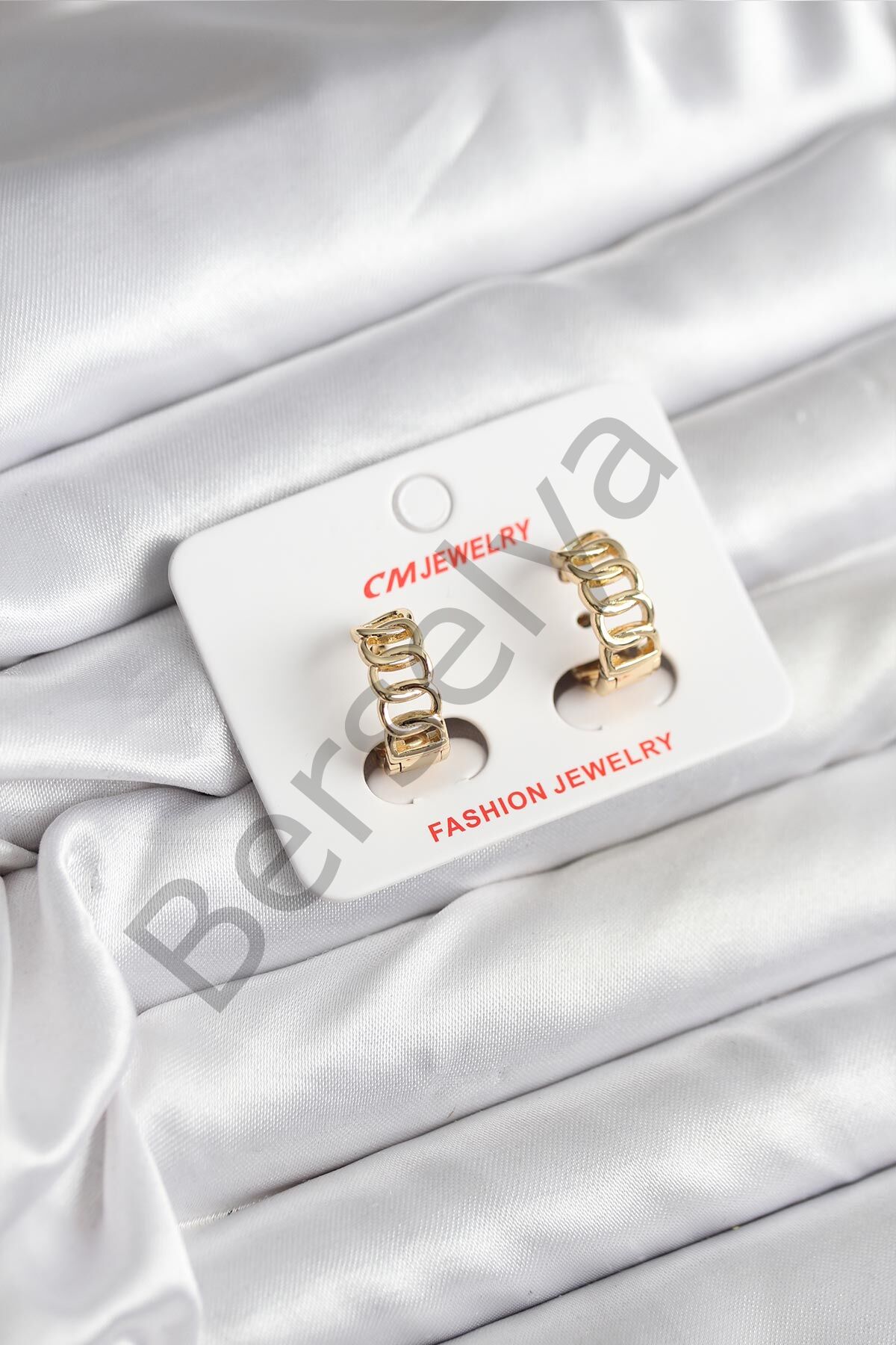 14K Gold Renk Kaplama Samanyolu Model CM Kadın Küpe