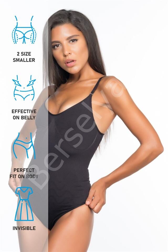 Siyah Emay 2072 İnce Body Korse