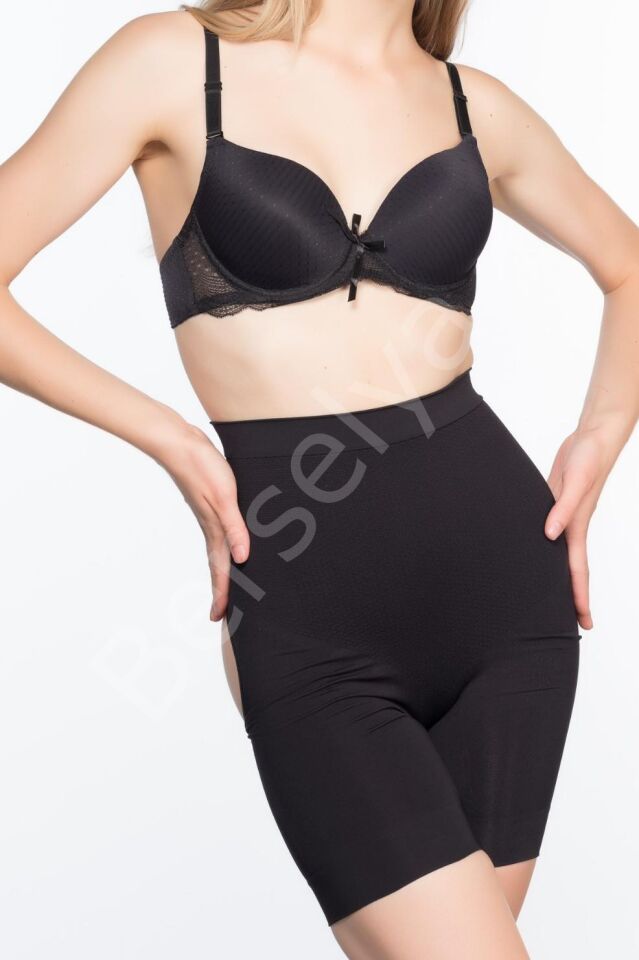 Siyah Mı Emay 2032 Popo Açık Masajlı Boxer Korse