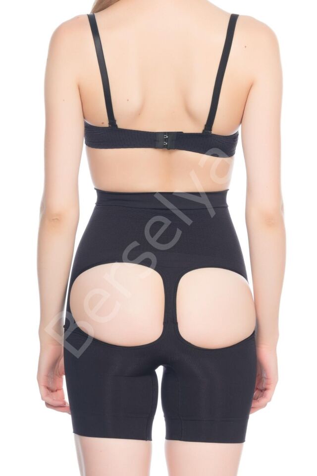 Siyah Mı Emay 2032 Popo Açık Masajlı Boxer Korse