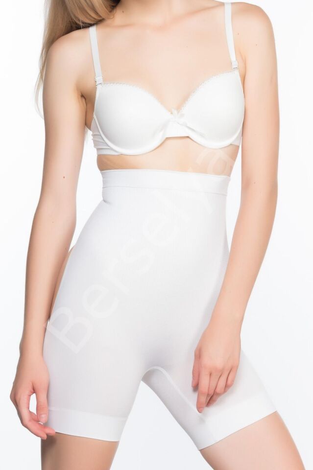 Beyaz Mı Emay 2032 Popo Açık Masajlı Boxer Korse