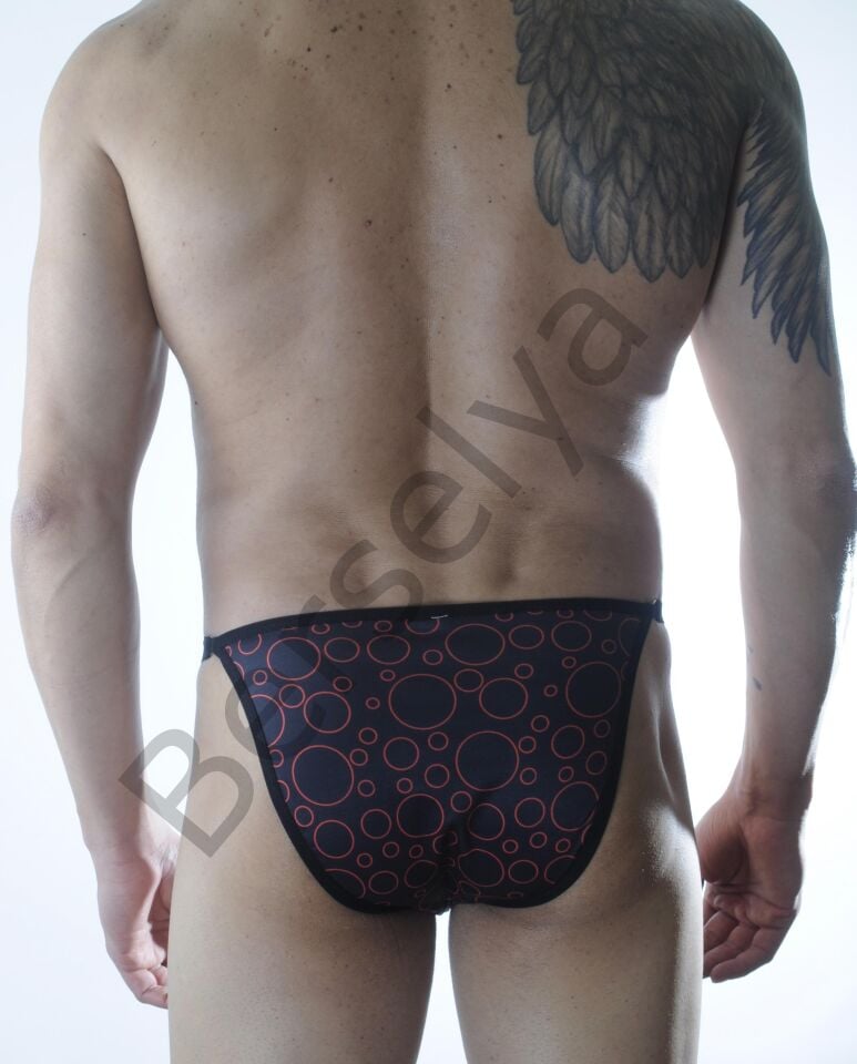 Erkek Metalli Daire Desenli Slip