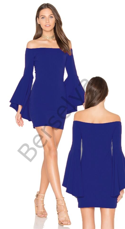 İspanyol Kol Mini Elbise