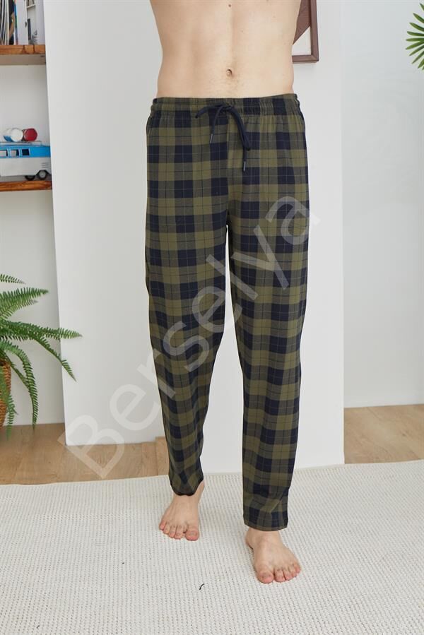 Tek Alt Kareli Desen Pantalon Kly 306