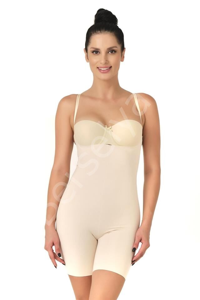 Ten Emay 2758 Lazer Kesim Göğsü Açık Boxer  Korse