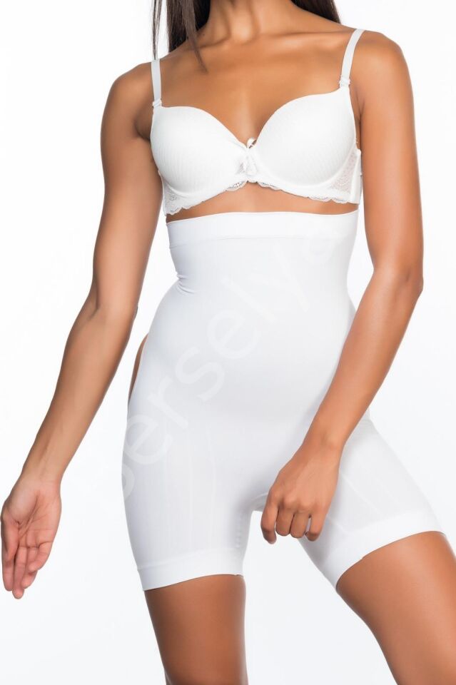 Beyaz Mı Emay 2033 Popo Açık Boxer Korse