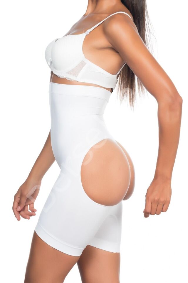 Beyaz Mı Emay 2033 Popo Açık Boxer Korse