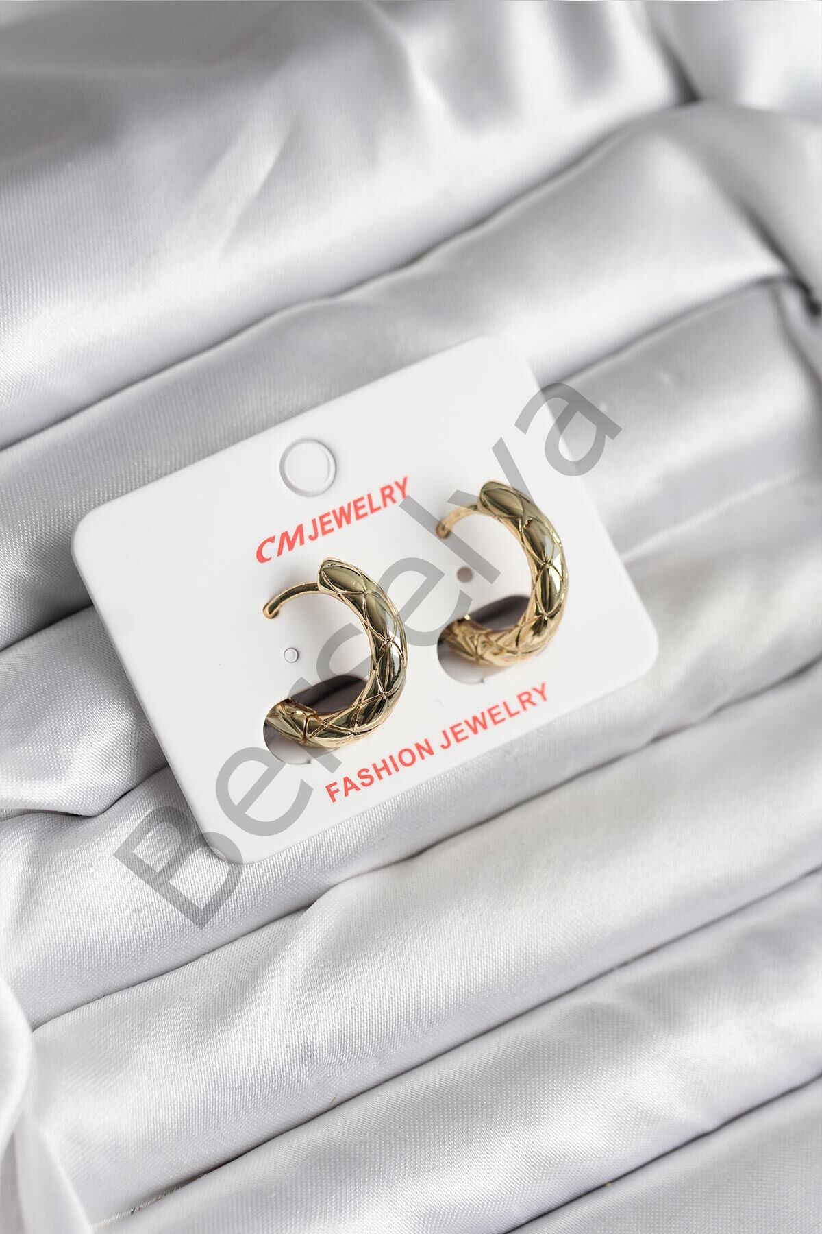 14K Gold Renk Kaplama CM Kadın Küpe
